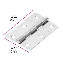 BISAGRA RECTANGULAR 2-1/2' ACERO PULIDO, HERMEX