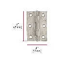 BISAGRA RECTANGULAR 3' ACERO INOXIDABLE, HERMEX