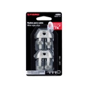 BLISTER CON 2 NUDOS (PERROS) DE HIERRO PARA CABLE DE 1/4'
