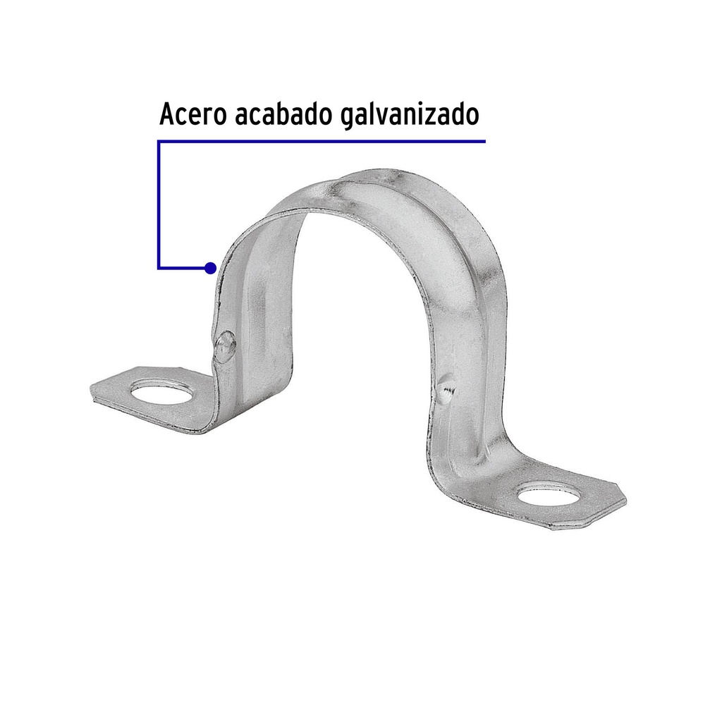 BOLSA CON 10 ABRAZADERAS 1' TIPO OMEGA PARA TUBO, VOLTECK