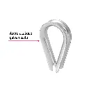 BOLSA CON 10 GUARDACABOS PARA CABLE DE ACERO DE 1/4', FIERO