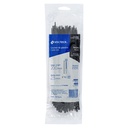 BOLSA CON 100 CINCHOS PLASTICOS 18 LB, 200X2.5 MM, NEGROS