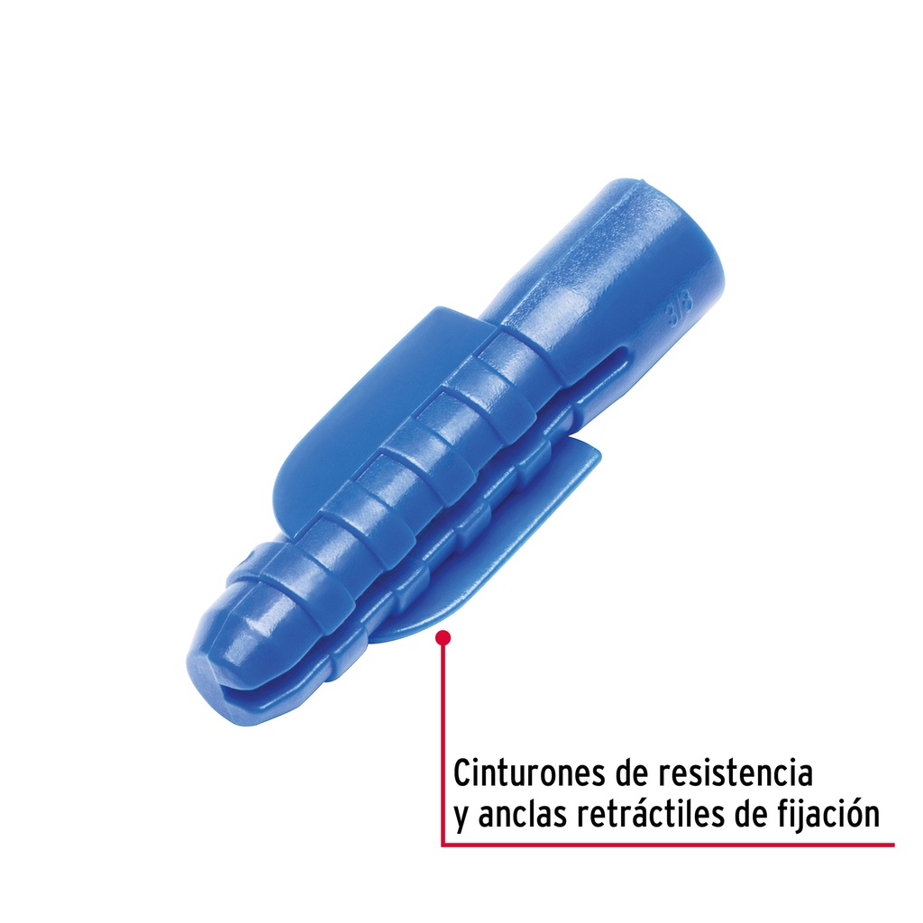 BOLSA CON 50 TAQUETES DE PLASTICO 3/8', FIERO