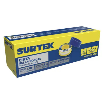CINTA SELLA ROSCAS 1/2" X 13 M