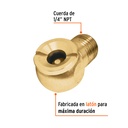CABEZA INFLADORA DE LLANTAS, MACHO, CUERDA 1/4' NPT, TRUPER