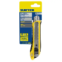 CUTTER CON CUERPO DE PLASTICO DE 18 MM, CAMBIO AUTOMATICO DE NAVAJA, MANGO BIMATERIAL