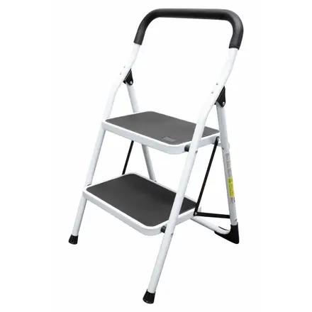 ESCALERA PLEGABLES TIPO TABURETE DE ACERO CON 2 PELDAÑOS SURTEK