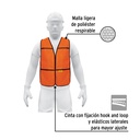CHALECO DE SEGURIDAD, USO DE DIA, NARANJA, PRETUL