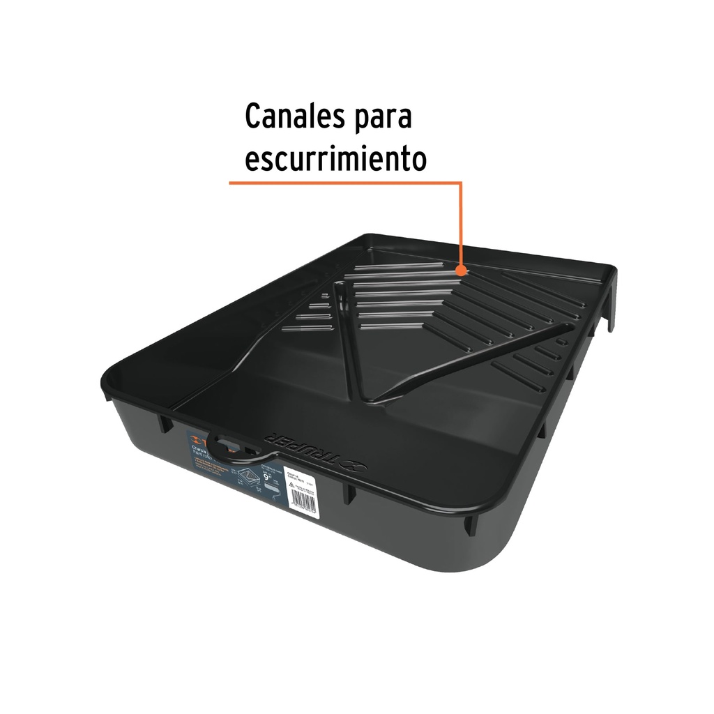 CHAROLA PARA RODILLO 9" PROFESIONAL TRUPER