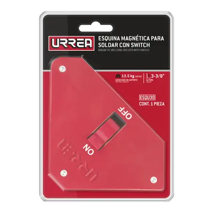ESQUINA MAGNETICA PARA SOLDAR MULTIANGULAR CON SWITCH 3-3/8", 30 LB