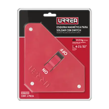 ESQUINA MAGNETICA PARA SOLDAR MULTIANGULAR CON SWITCH 4-21/32", 55 LB