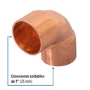 CODO 90° DE COBRE DE 1', FOSET