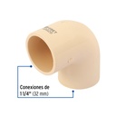 CODO 90° DE CPVC DE 1-1/4', FOSET