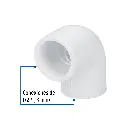 CODO 90° DE PVC DE 1/2', FOSET