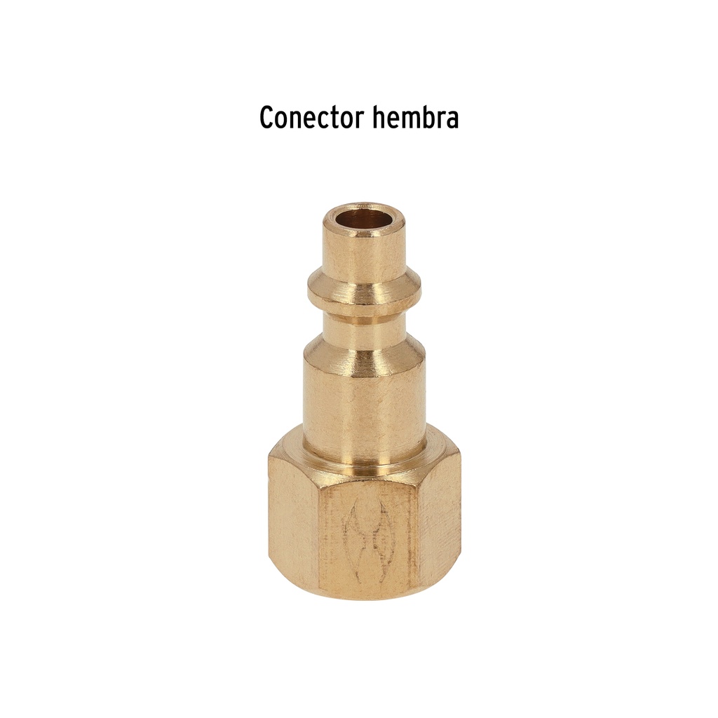 CONECTOR RAPIDO DE LATON, HEMBRA, CUERDA 1/4' NPT, TRUPER