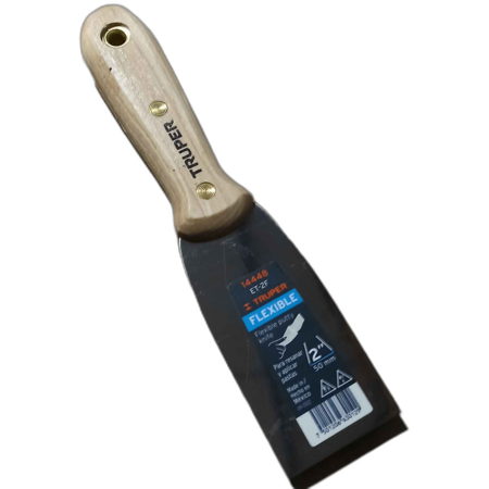 ESPATULA FLEXIBLE 2' CON MANGO DE MADERA, TRUPER