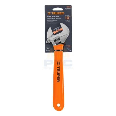 LLAVE AJUSTABLE (PERICO) 10' CROMADA, TRUPER