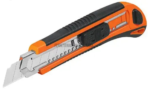 CUTTER 18 MM PROFESIONAL CON ALMA METALICA Y GRIP, TRUPER