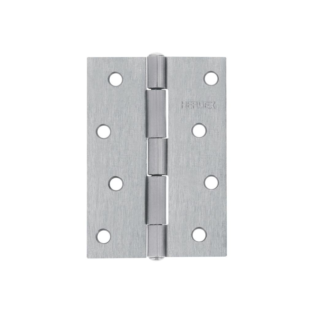 BISAGRA RECTANGULAR 4' ACERO PULIDO, HERMEX