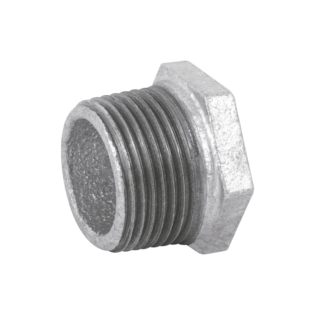 REDUCCION BUSHING ACERO GALVANIZADO 3/4 X 1/2', FOSET