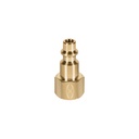 CONECTOR RAPIDO DE LATON, HEMBRA, CUERDA 1/4' NPT, TRUPER