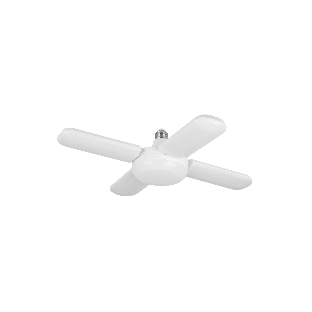 LAMPARA LED TIPO VENTILADOR 40W, 4 ASPAS, 6500K, BASIC