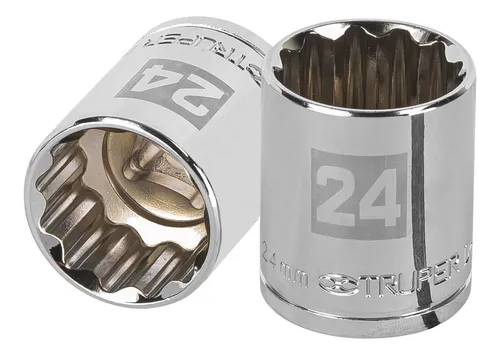DADO CUADRO DE 1/2", 12 PUNTAS, METRICO, 24 MM