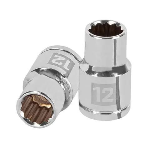 DADO CUADRO DE 1/2", 6 PUNTAS, METRICO, 12 MM