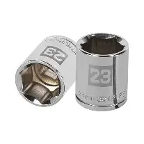 DADO CUADRO DE 1/2", 6 PUNTAS, METRICO, 23 MM