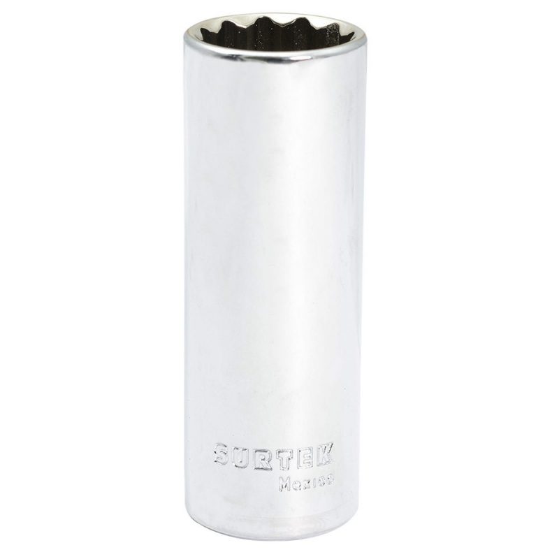 DADO LARGO CUADRO DE 1/2", 12 PUNTAS, METRICO, 21 MM