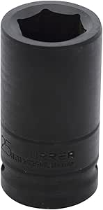 DADO DE IMPACTO LARGO CUADRO DE 3/4", 6 PUNTAS, METRICO, 25 MM