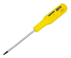 DESTORNILLADOR CON MANGO AMARILLO, PUNTA TORX BARRA REDONDA  T15 X 4"