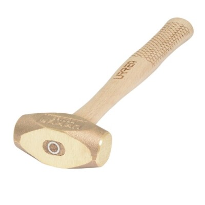 MARRO DE BRONCE CON MANGO MADERA DE ENCINO DE 14", 1.6 LB