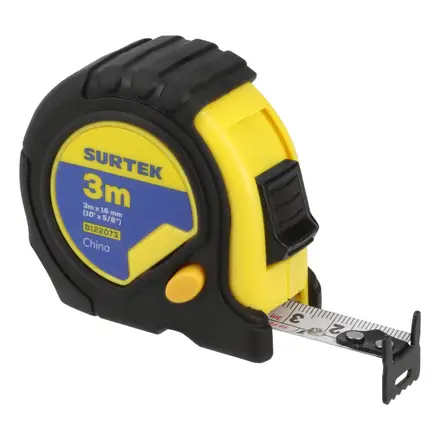 FLEXOMETRO ANTI-IMPACTO CON CARCASA RUBBER GRIP, 3 M X 16 MM