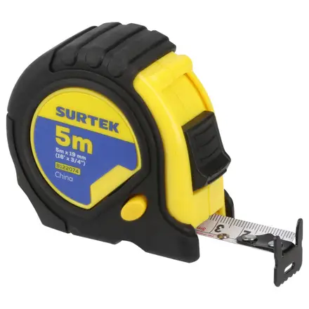 FLEXOMETRO ANTI-IMPACTO CON CARCASA RUBBER GRIP, 5 M X 19 MM