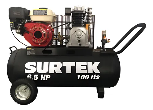 COMPRESOR DE AIRE A GASOLINA 100L, 6.5HP