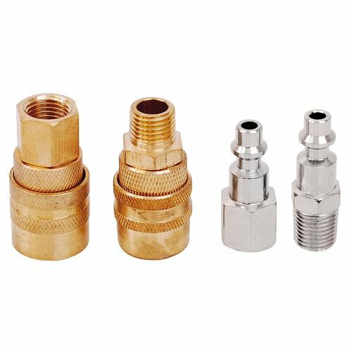 JUEGO DE COPLE Y CONECTORES RAPIDOS, 4 PIEZAS
