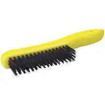CEPILLO DE ALAMBRE DE ACERO AL ALTO CARBON CON 4X16 FILAS DE PINCELES CON MANGO