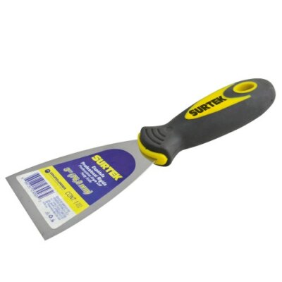 ESPATULA FLEXIBLE DE ACERO DE ALTO CARBON CON MANGO BIMATERIAL 2"