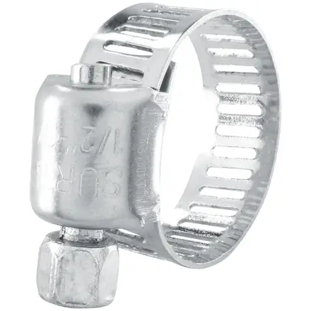 ABRAZADERA MINI SIN FIN DE ACERO INOXIDABLE DE 1/2" A 3/4"