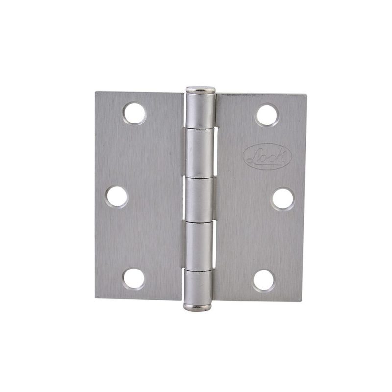 BISAGRA CUADRADA PERNO SUELTO DE ACERO NIQUEL SATINADO 3" X 3"