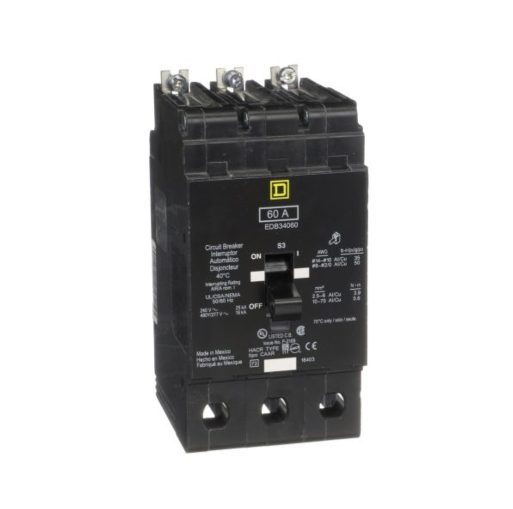 EDB I.T.M. 3P 60A M/E 277-480V SQUARE D
