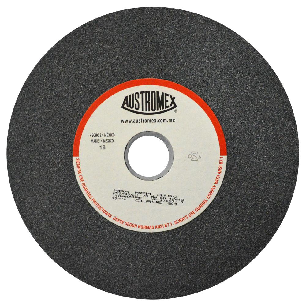 PIEDRA ABRASIVA T-1 10"X1.1/2"X1.1/4" G46 GRIS MEDIO USO GRAL-METAL-ESMERILAR-AFILAR-H.FORJ
