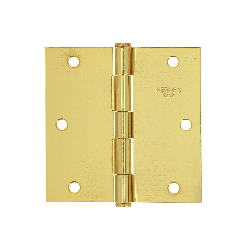 BISAGRA RECTANGULAR 1' ACERO LATONADO, HERMEX