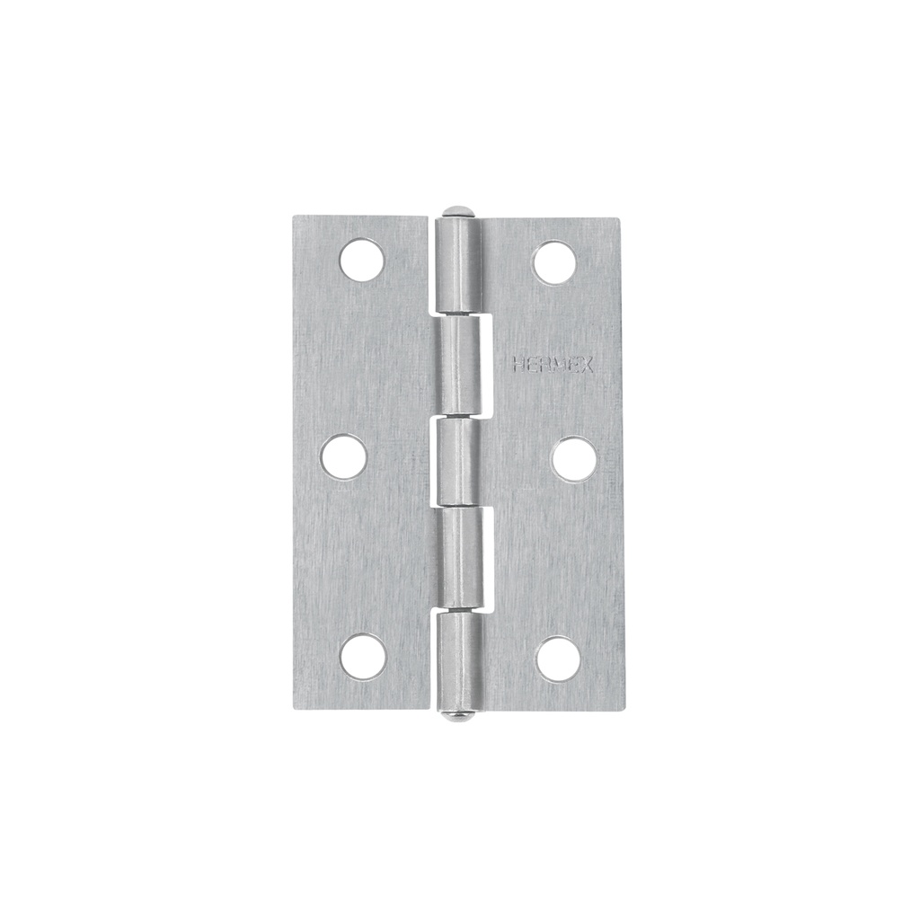 BISAGRA RECTANGULAR 2-1/2' ACERO PULIDO, HERMEX