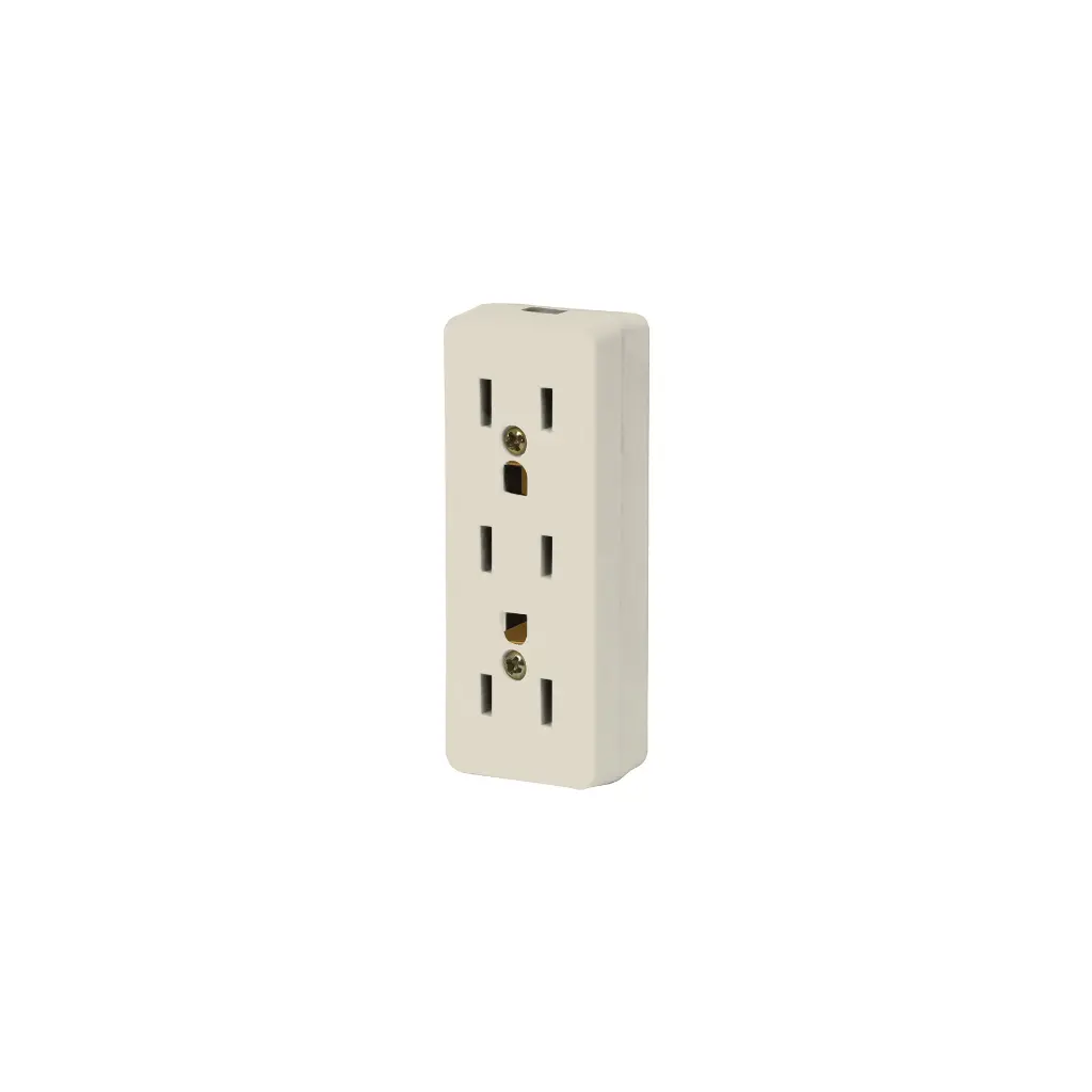 MULTICONTACTO TRIPLE PARA EXTENSION, 2 POLOS + TIERRA
