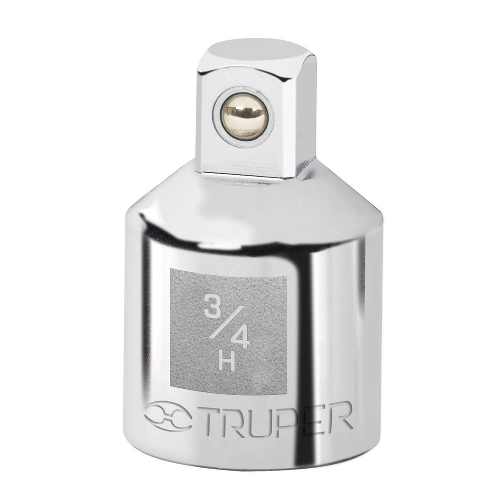 ADAPTADOR PARA MATRACA DE CUADRO 3/4' A CUADRO 1/2', TRUPER