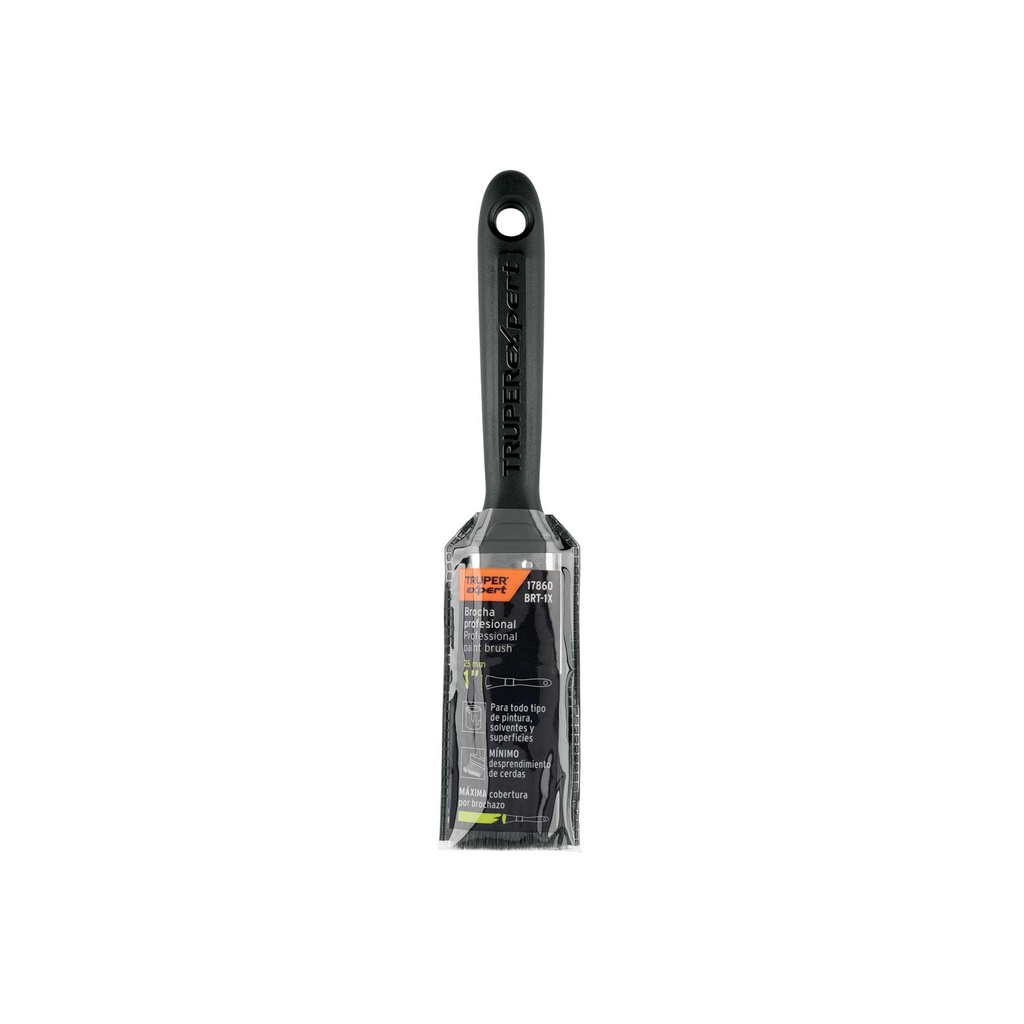 BROCHA PROFESIONAL DE 1' MANGO DE PLASTICO, TRUPER EXPERT