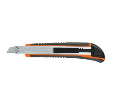 CUTTER 9 MM PROFESIONAL CON ALMA METALICA Y GRIP, TRUPER