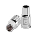 DADO DE 6 PUNTAS, CUADRO 1/4' DE 6MM